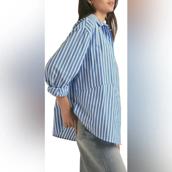 Favorite Daughter The Doors Always Open Stripe Shirt | Size M | EUC | (TC) - Picture 3 of 9